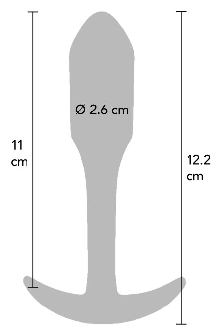 Plug anal Mini Smooth L 11 x 2.6cm