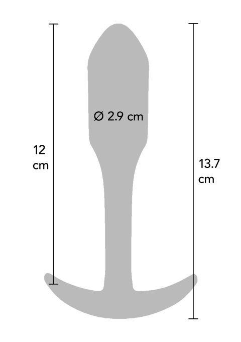 Plug anal Mini Smooth XL 12 x 2.9 cm