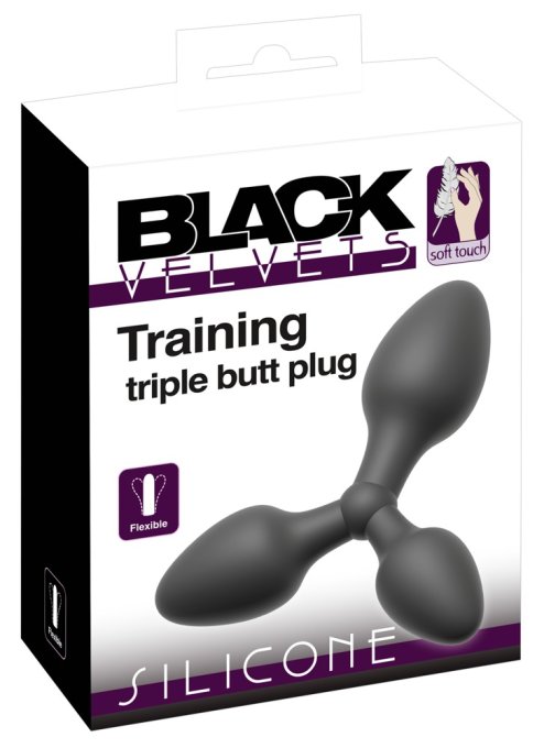 Plug anal Triple Trainer Noir