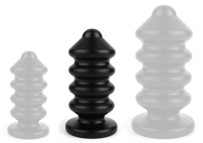 Plug Ass Blaster M 10 x 5 cm Noir