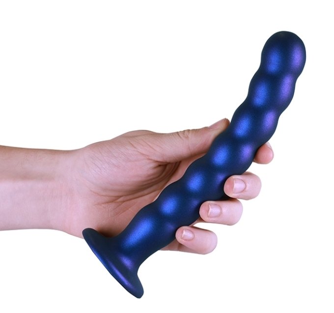 Plug Beaded G-Spot L 20.5 x 3.2cm Bleu