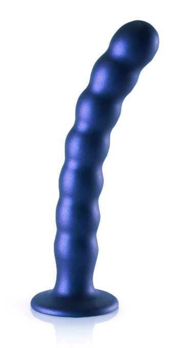 Plug Beaded G-Spot L 20.5 x 3.2cm Bleu