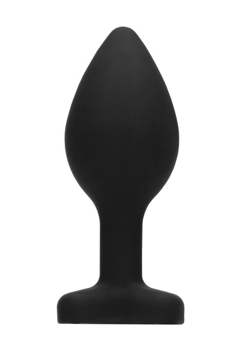 Plug Bijou Anal silicone Heart Noir 6 x 2.8 cm