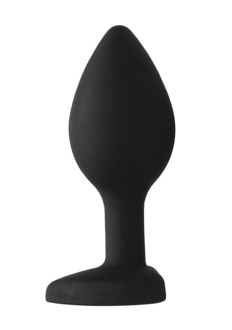 Plug Bijou Anal silicone Heart Noir 6 x 2.8 cm