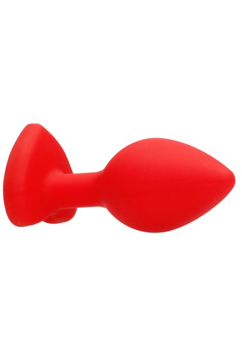 Plug Bijou Anal Silicone Heart Rouge 6 x 2.8 cm