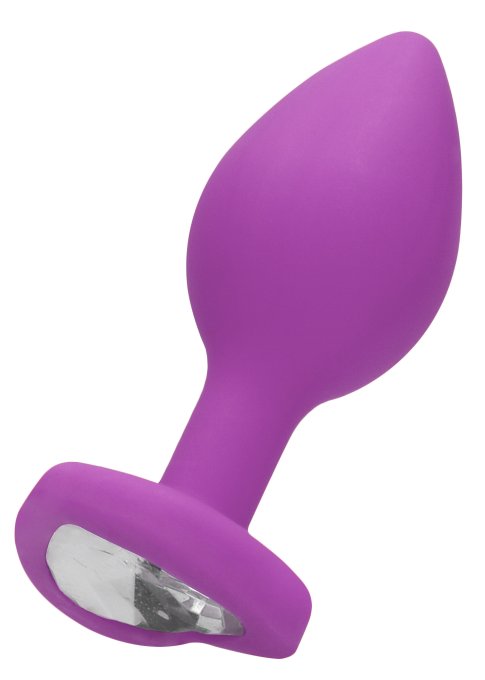 Plug Bijou Anal silicone Heart Violet 6 x 2.8 cm
