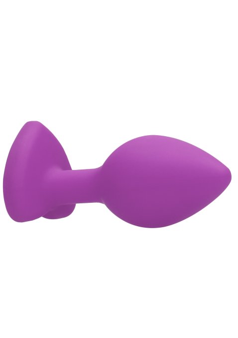 Plug Bijou Anal silicone Heart Violet 6 x 2.8 cm