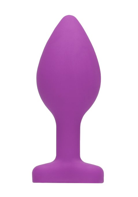 Plug Bijou Anal silicone Heart Violet 6 x 2.8 cm
