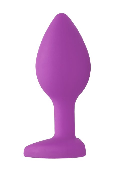 Plug Bijou Anal silicone Heart Violet 6 x 2.8 cm