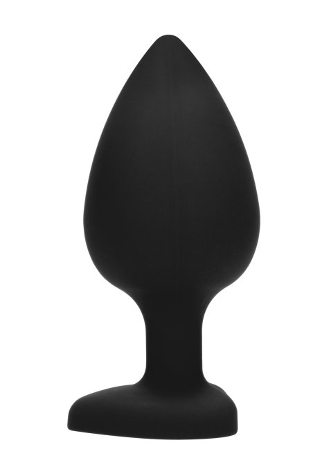 Plug Bijou Anal silicone Heart Noir 8 x 4 cm