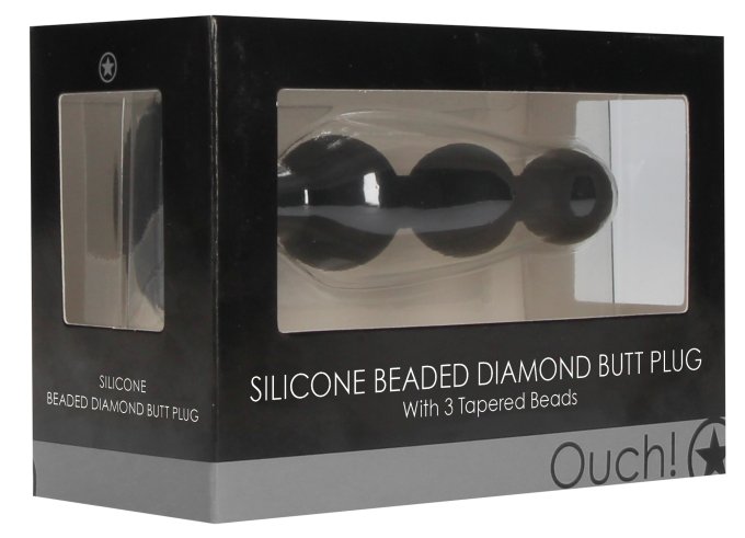 Plug Bijou Beaded Diamond 9.5 x 2.5 cm