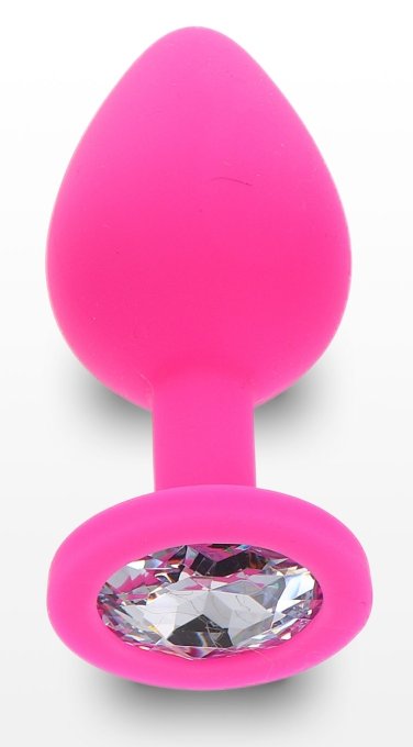 Plug Bijou Diamond Booty M 7 x 3.5cm Rose
