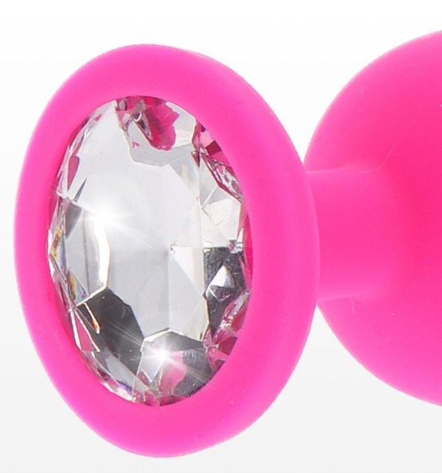 Plug Bijou Diamond Booty M 7 x 3.5cm Rose