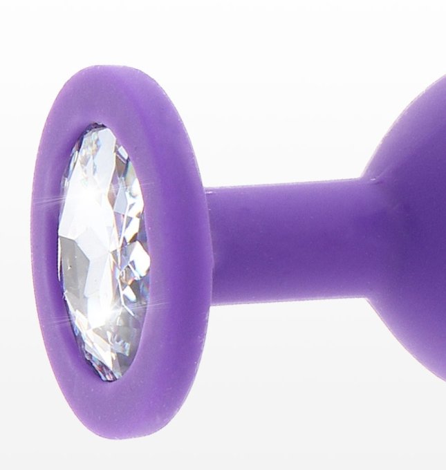 Plug Bijou Diamond Booty M 7 x 3.5cm Violet
