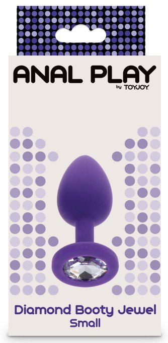 Plug Bijou Diamond Booty S 6 x 2.8cm Violet