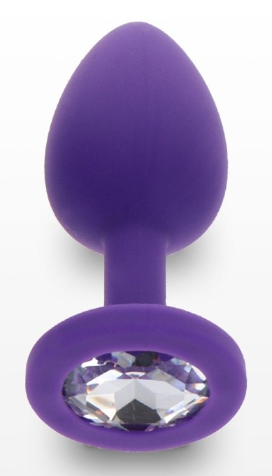 Plug Bijou Diamond Booty S 6 x 2.8cm Violet