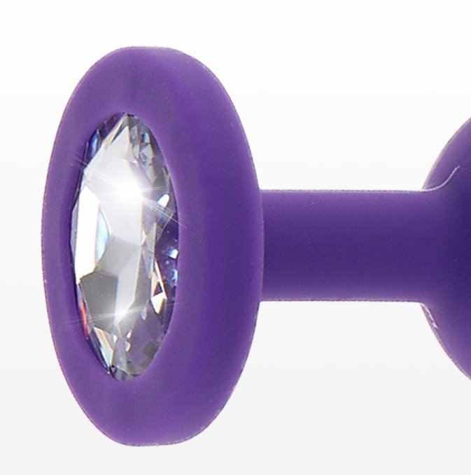 Plug Bijou Diamond Booty S 6 x 2.8cm Violet