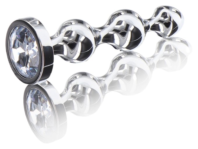 Plug Bijou Diamond Star Beads L 12 x 2.9cm