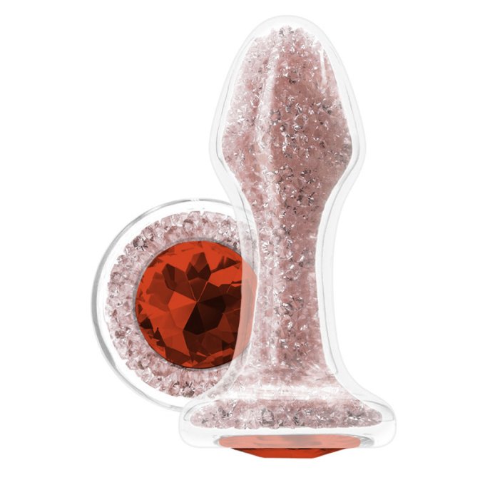 Plug Bijou Glam Star 8 x 3.5cm Rose