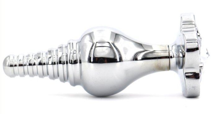 Plug Bijou Leaf 7 x 2.7cm Transparent