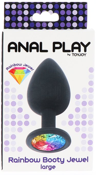 Plug bijou Rainbow L 9 x 4 cm