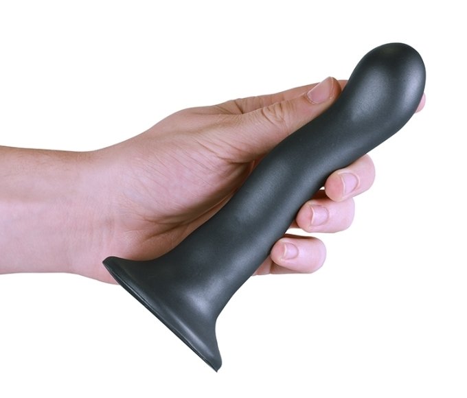 Plug Curvy G-Spot 17 x 3.5cm Gris