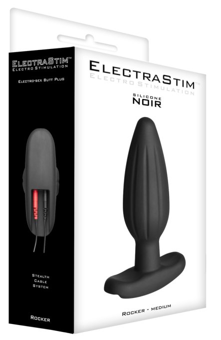 Plug d'électrostimulation en silicone Rocker Medium Electrastim 11.5 x 4cm