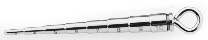 Plug d'urètre Grady S 9 cm - Diamètre 3 à 10mm