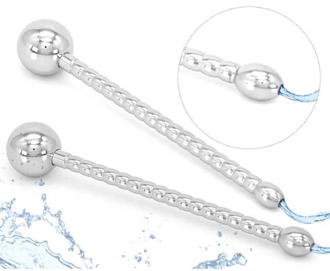 Plug d'urètre percé Long Ball 10cm