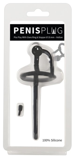 Plug d'urètre percé Play Stop 10.5cm - Diamètre 6mm