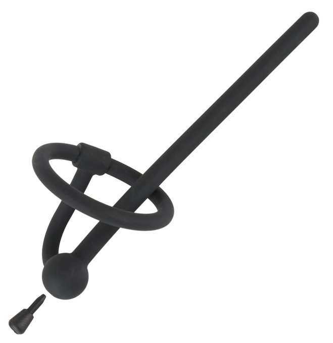 Plug d'urètre percé Play Stop 10.5cm - Diamètre 6mm