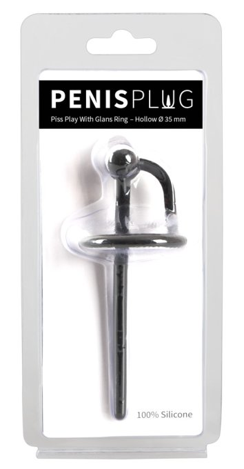 Plug d'urètre percé Ring Play 10.5cm - Diamètre 6mm