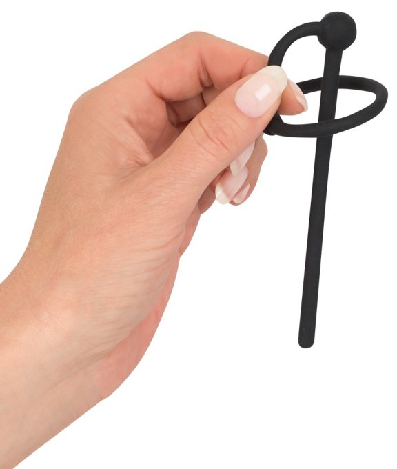 Plug d'urètre percé Ring Play 10.5cm - Diamètre 6mm
