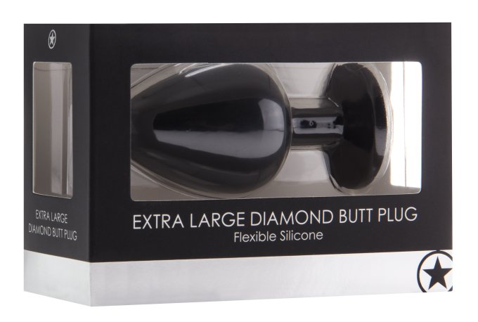 Plug Diamond Extra Large – 8 x 4.4 cm Noir