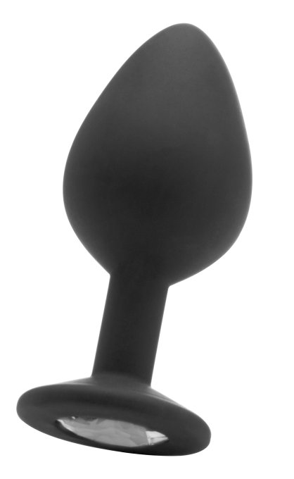 Plug diamond Large – 7 x 3.5 cm Noir