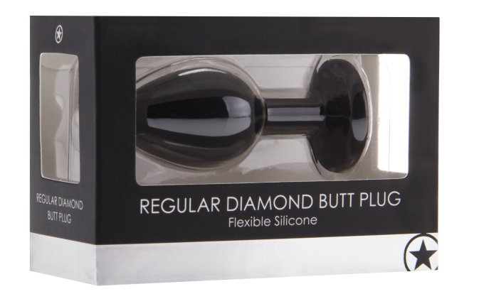 Plug Diamond Regular – 6.5 x 2.8 cm Noir