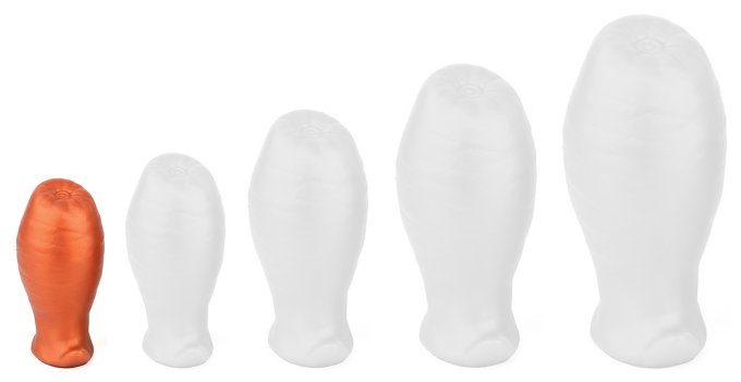 Plug Egg As XS 6 x 3.5cm Orange