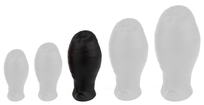 Plug Egg Ass M 9.5 x 5.3cm Noir