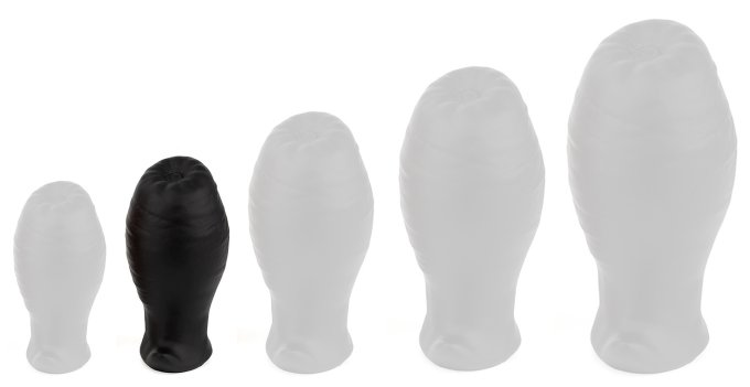 Plug Egg Ass S 7.5 x 4.3cm Noir