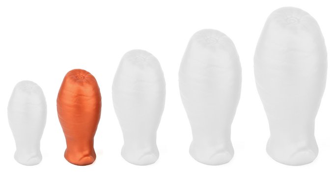 Plug Egg Ass S 7.5 x 4.3cm Orange