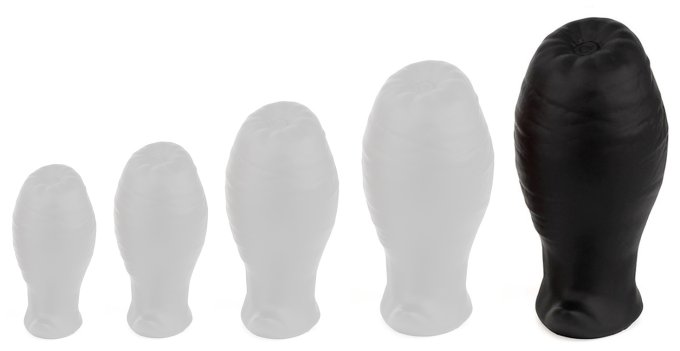 Plug Egg Ass XL 12.5 x 7.3cm Noir