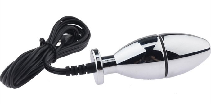 Plug Électro Bipolar Silver 7 x 2.5cm
