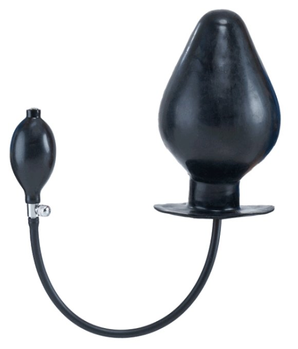 Plug gonflable en latex Vortex XL 20.5 x 12cm