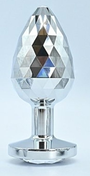 Plug Ikonik Diamond M 7 x 3.3cm Argent