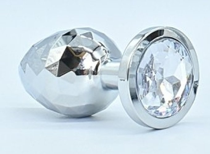 Plug Ikonik Diamond M 7 x 3.3cm Argent