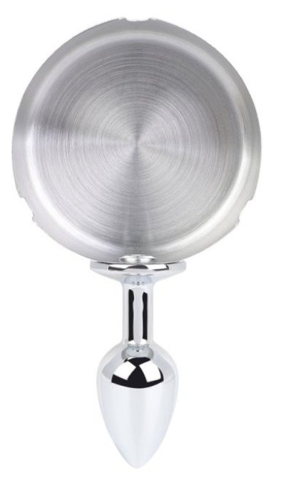 Plug métal Ashes round Argent 6 x 2.5cm