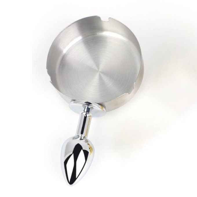 Plug métal Ashes round Argent 6 x 2.5cm