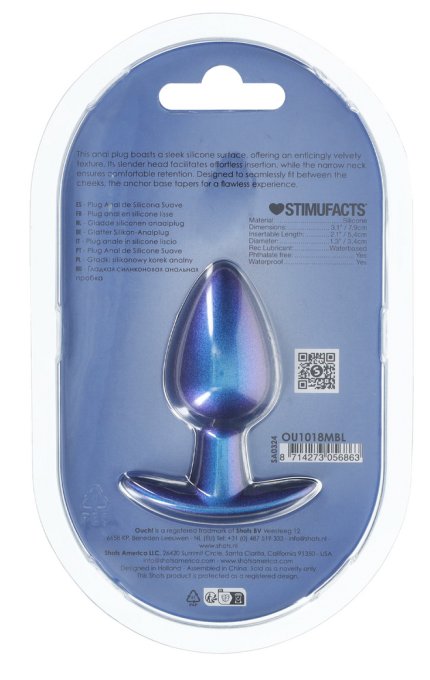 Plug Metally M 6.5 x 3.3cm Bleu