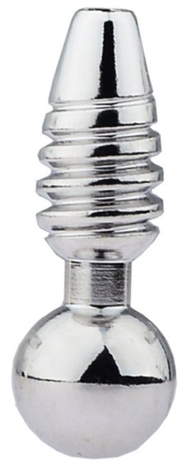 Plug pénis percé Screw L 2.5cm - Diamètre 10mm