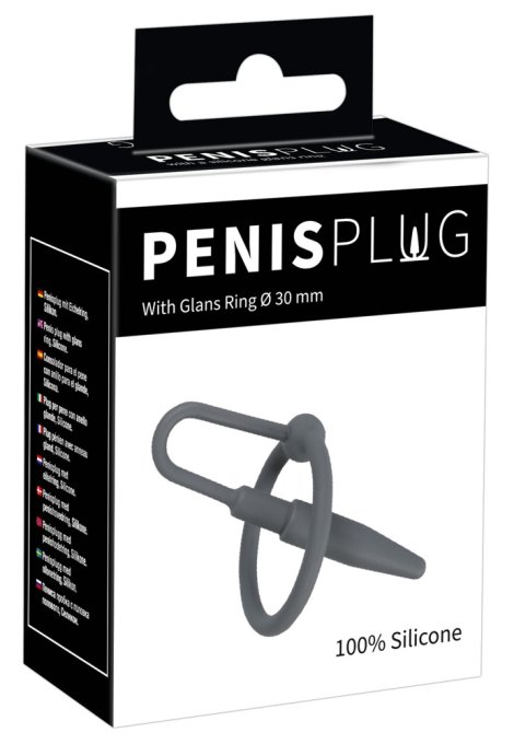 Plug Penis Silicone avec Anneau 5.5cm - Diamètre 8mm